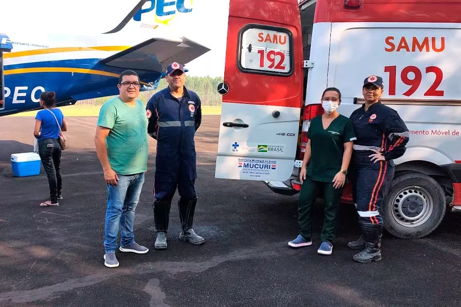 Criança de 4 anos é transferida em UTI Aérea com urgência de Mucuri para Salvador