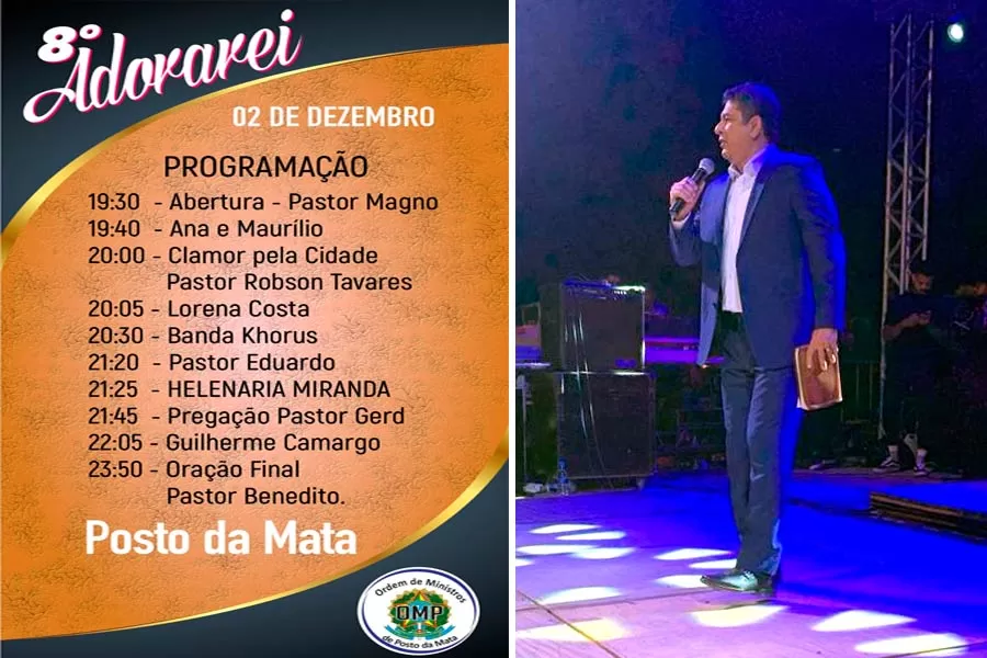 8º Adorarei de Posto da Mata: uma noite épica de fé, adoração e união que conquistou multidões