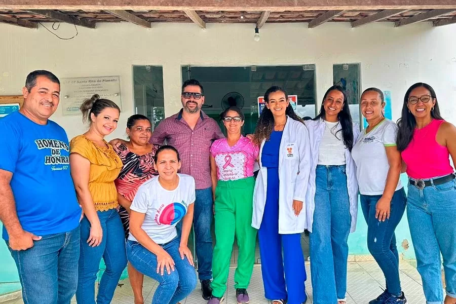 Doutora Glauce  Moraes é apresentada ao posto de saúde de Santa Rita