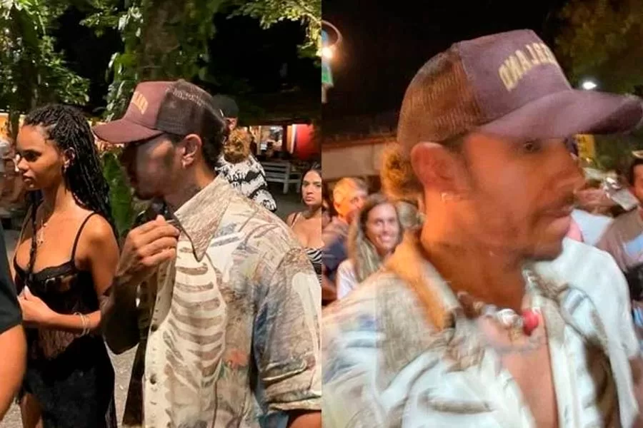 Lewis Hamilton passa fim de ano na Bahia; piloto é visto com top model brasileira em Trancoso