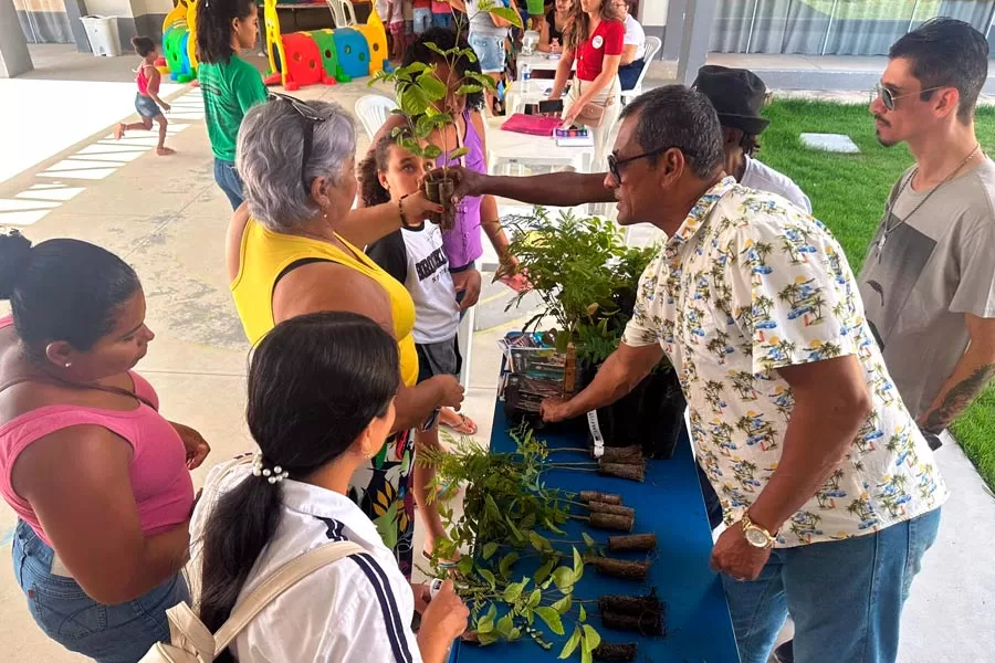 Dia da Educação Ambiental: Prefeitura celebra doação de 210 mudas nativas aos teixeirenses