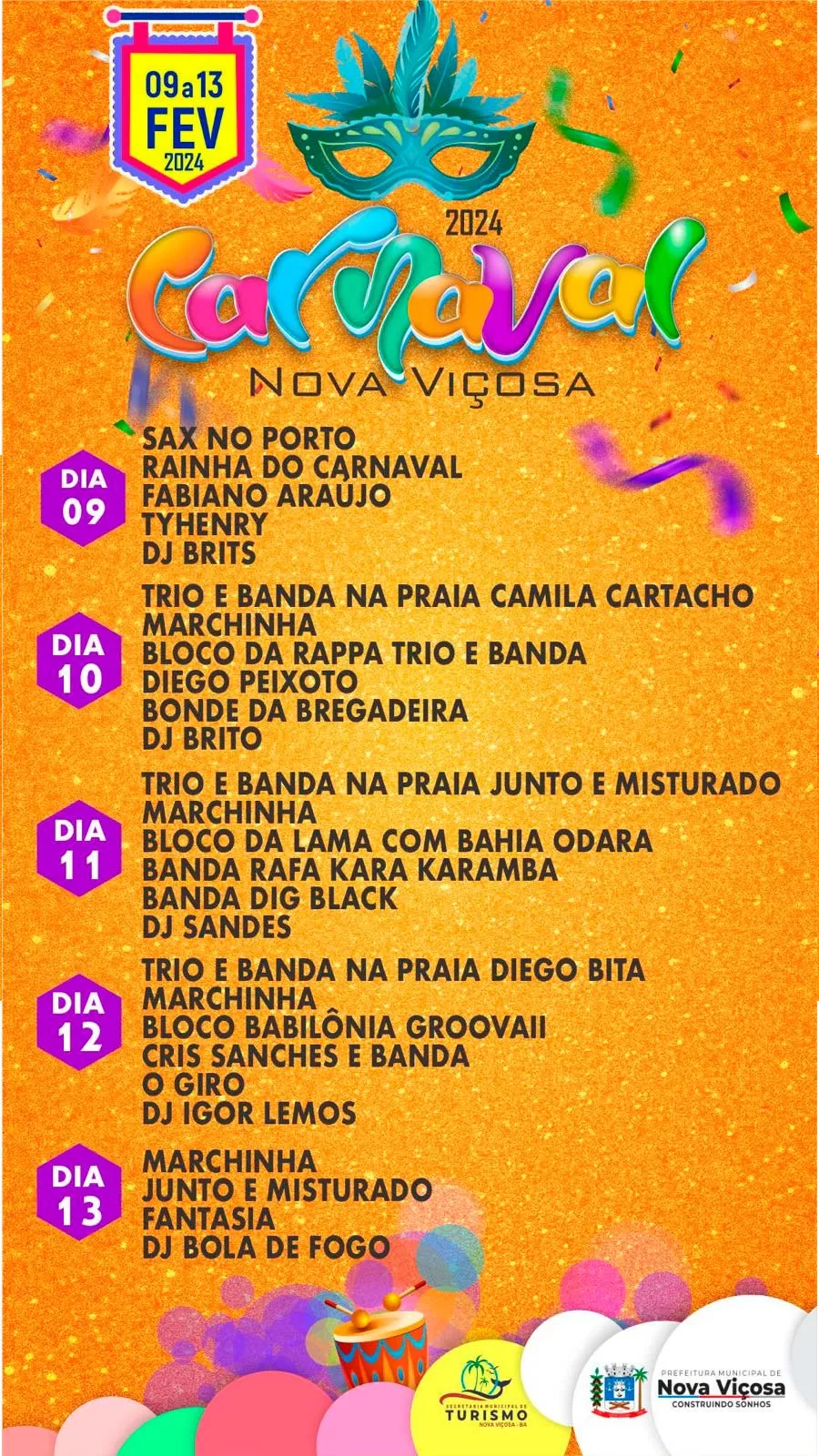 Vem aí o melhor e maior Carnaval do Extremo Sul da Bahia