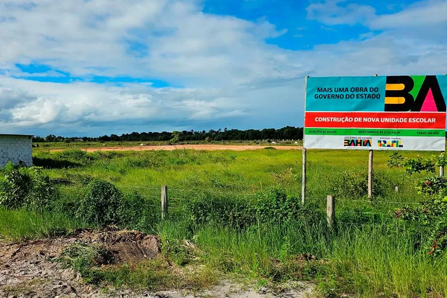 Terreno alagadiço faz Governo da Bahia aditivar e reajustar obra do Colégio Estadual de Tempo Integral Terreno alagadiço faz Governo da Bahia aditivar e reajustar obra do Colégio Estadual de Tempo Integral