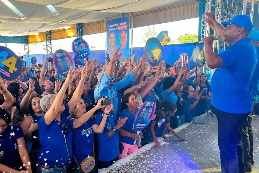 Grande festa do União Brasil em convenção oficializa Robertinho e Vanderlei Rezende em Mucuri