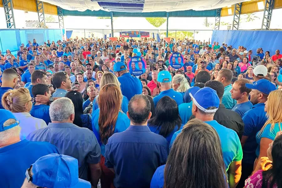 Grande festa do União Brasil em convenção oficializa Robertinho e Vanderlei Rezende em Mucuri