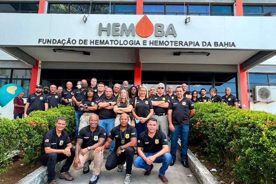 Hemoba e Polícia Civil da Bahia promovem campanha de doação de sangue