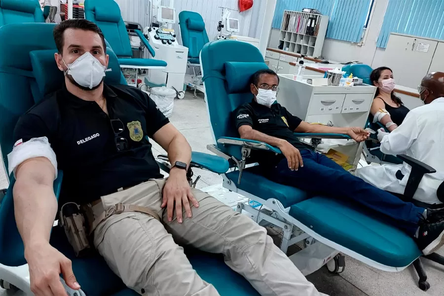 Hemoba e Polícia Civil da Bahia promovem campanha de doação de sangue