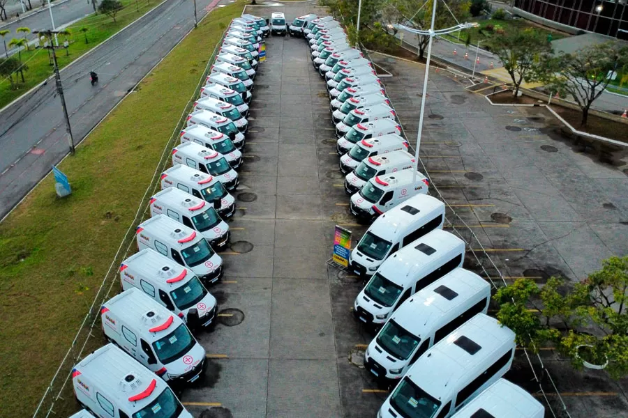 Governo do Estado reforça atendimento de emergência e transporte de pacientes no interior com 59 ambulâncias novas