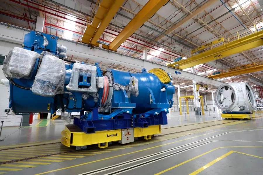 Nova fábrica de turbinas eólicas da Goldwind recebe investimento de R$ 100 milhões 