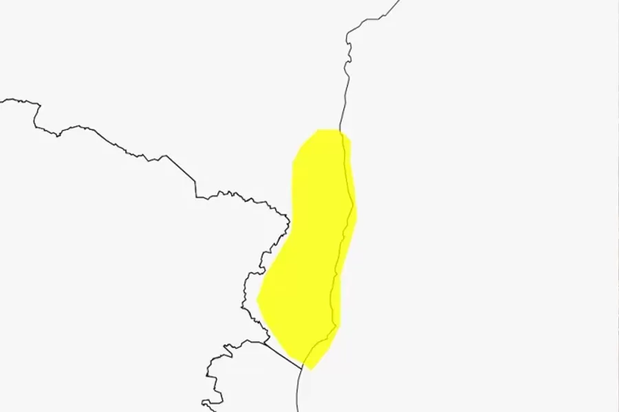 Inmet emite alerta de acumulado de chuva para Teixeira de Freitas e região