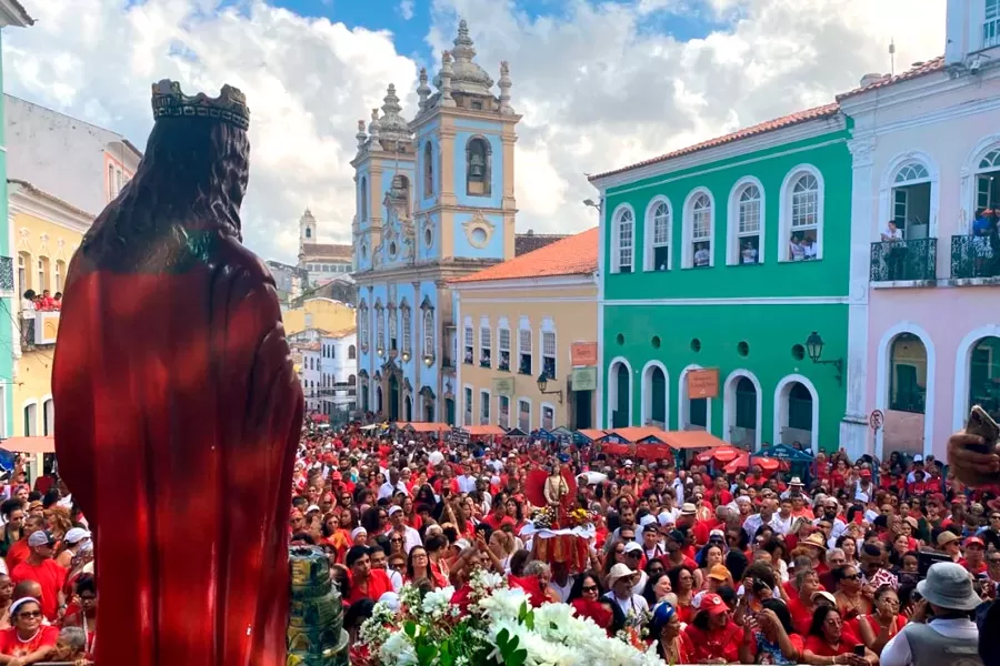 Festa de Santa Bárbara no Pelourinho, em Salvador