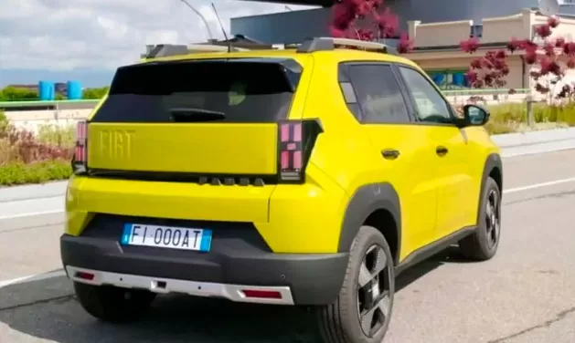 Novo Fiat Uno 2025: interior do Fiat Panda flagrado em imagens surpreendentes