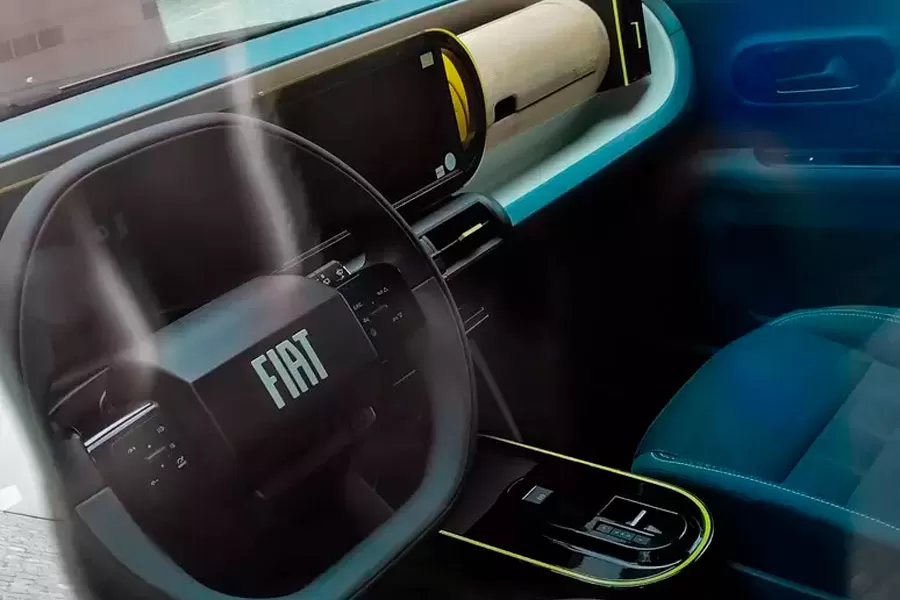 Novo Fiat Uno 2025: interior do Fiat Panda flagrado em imagens surpreendentes
