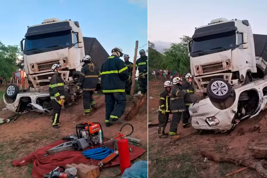 Sobrevivente de batida com seis mortes no norte da Bahia ficou preso nas ferragens por seis horas