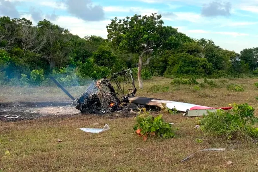 Avião pilotado pelo empresário Mário Gontijo cai e explode; ele sobrevive, passageiro morre