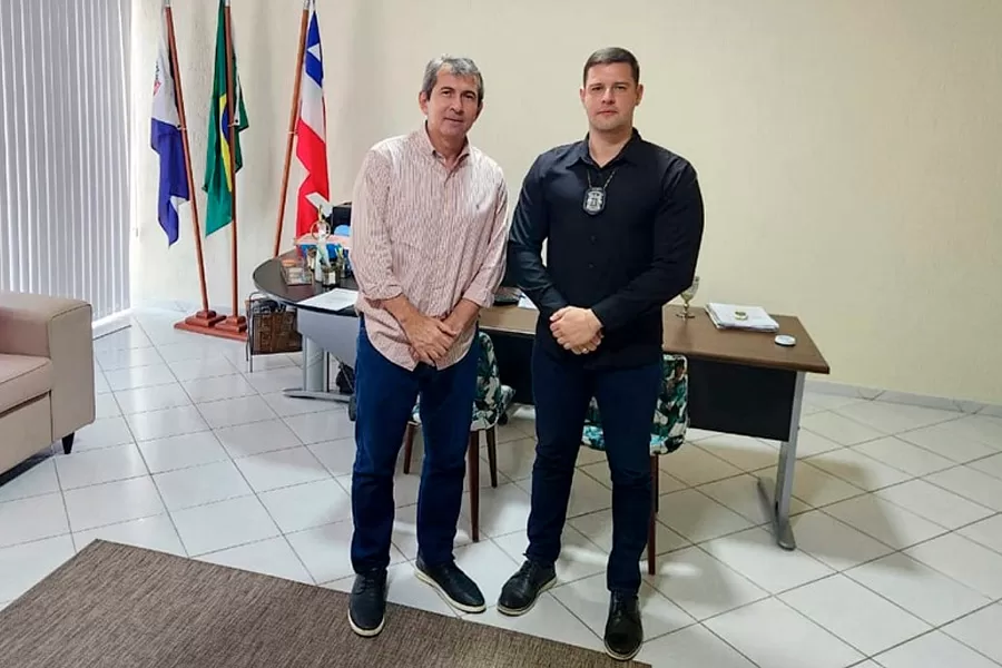 Prefeito e Delegado articulam novas ações para a segurança e proteção social