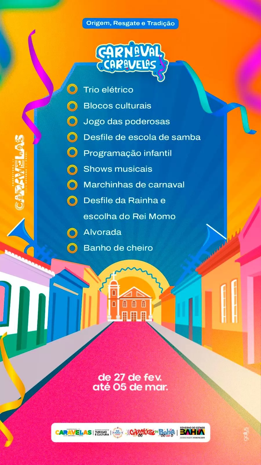 Caravelas se prepara para um Carnaval inesquecível com tradição e cultura