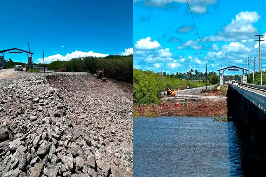 Obra de nova ponte entre Prado e Alcobaça avança e sonho antigo vai se tornando realidade