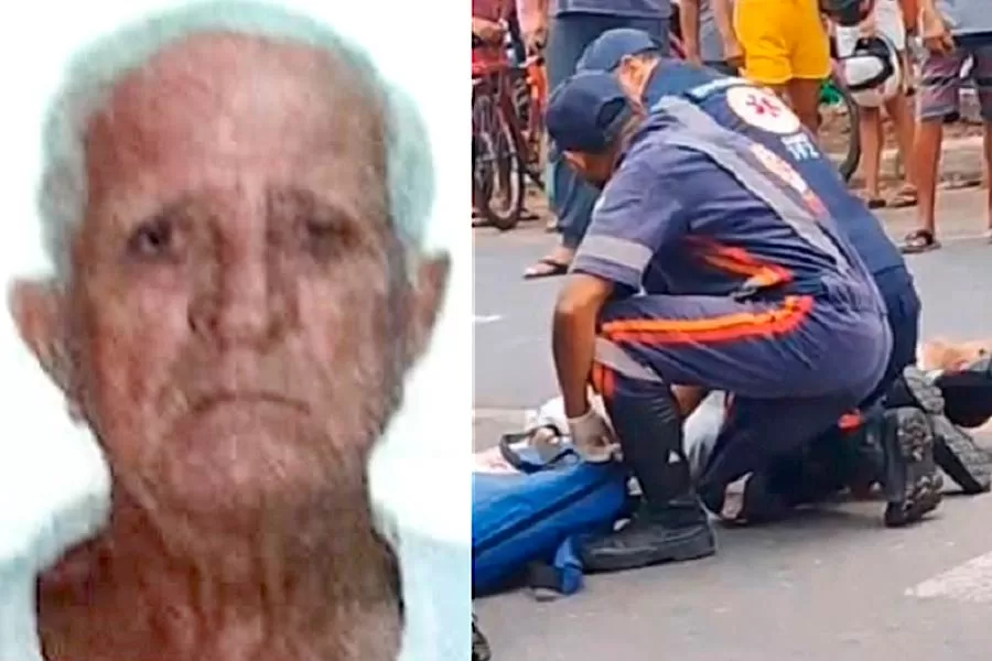 Homem de 81 anos morre atropelado por motocicleta na Avenida Getúlio Vargas