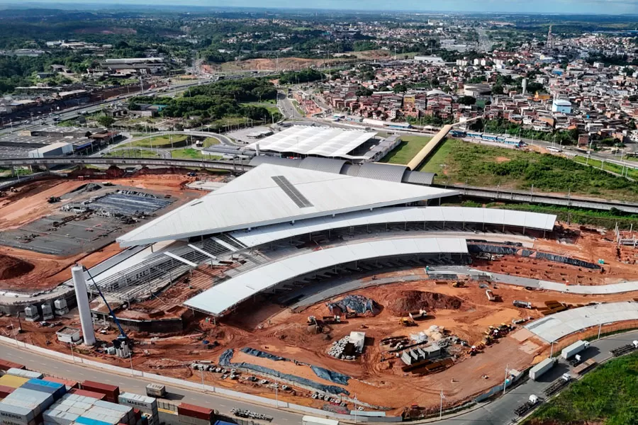 Obras da nova Rodoviária de Salvador chegam a 84% de execução