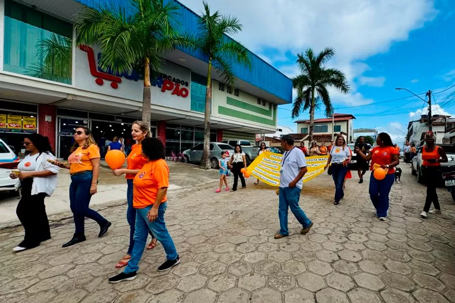 Caminhada em Itabatã reforça ações da campanha “Faça Bonito”, pela mobilização contra o abuso sexual infantil