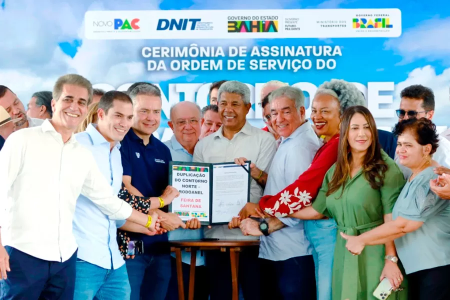 Com Jerônimo, ministro Renan Filho autoriza duplicação do contorno de Feira de Santana