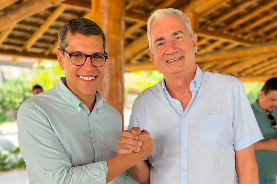 Prefeito Beto Pinto recebe presidente da Cerb em roda de conversa sobre barragem