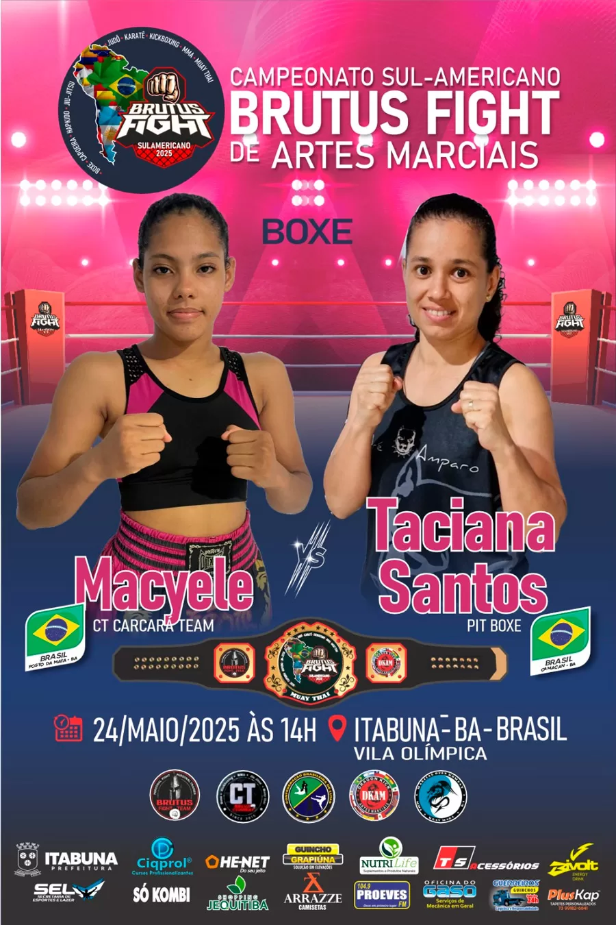 Nova Viçosa conquista cinturão no Brutus Fight e se firma como celeiro das artes marciais