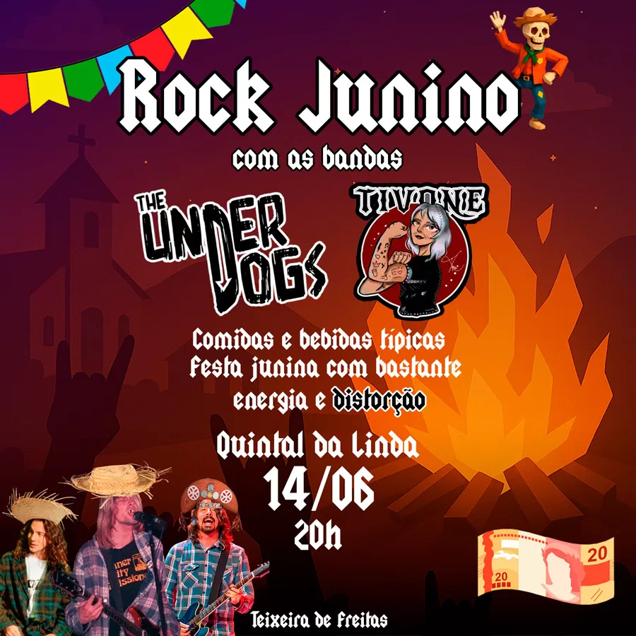 Show Rock Junino promete esquentar o São João em Teixeira de Freitas Show Rock Junino promete esquentar o São João em Teixeira de Freitas