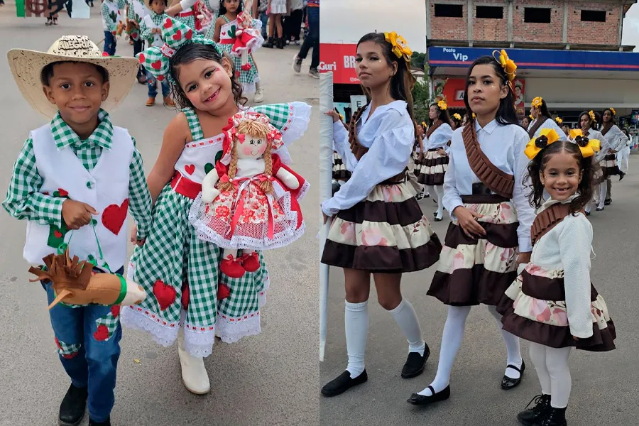 Abertura do 37º Arraiá do Água Fria tem desfile junino das escolas públicas