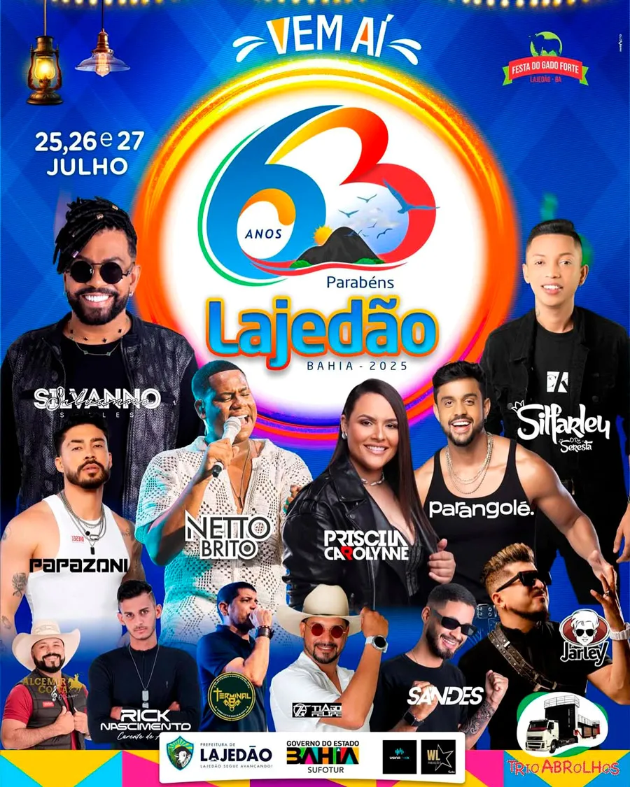 Tradição, música e cultura: Lajedão prepara edição histórica da Festa do Gado Forte