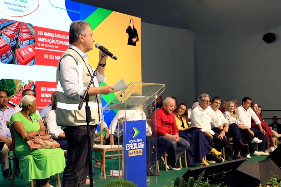 Jerônimo acompanha Lula em Juazeiro no lançamento do PAC Seleções e pacote para a saúde