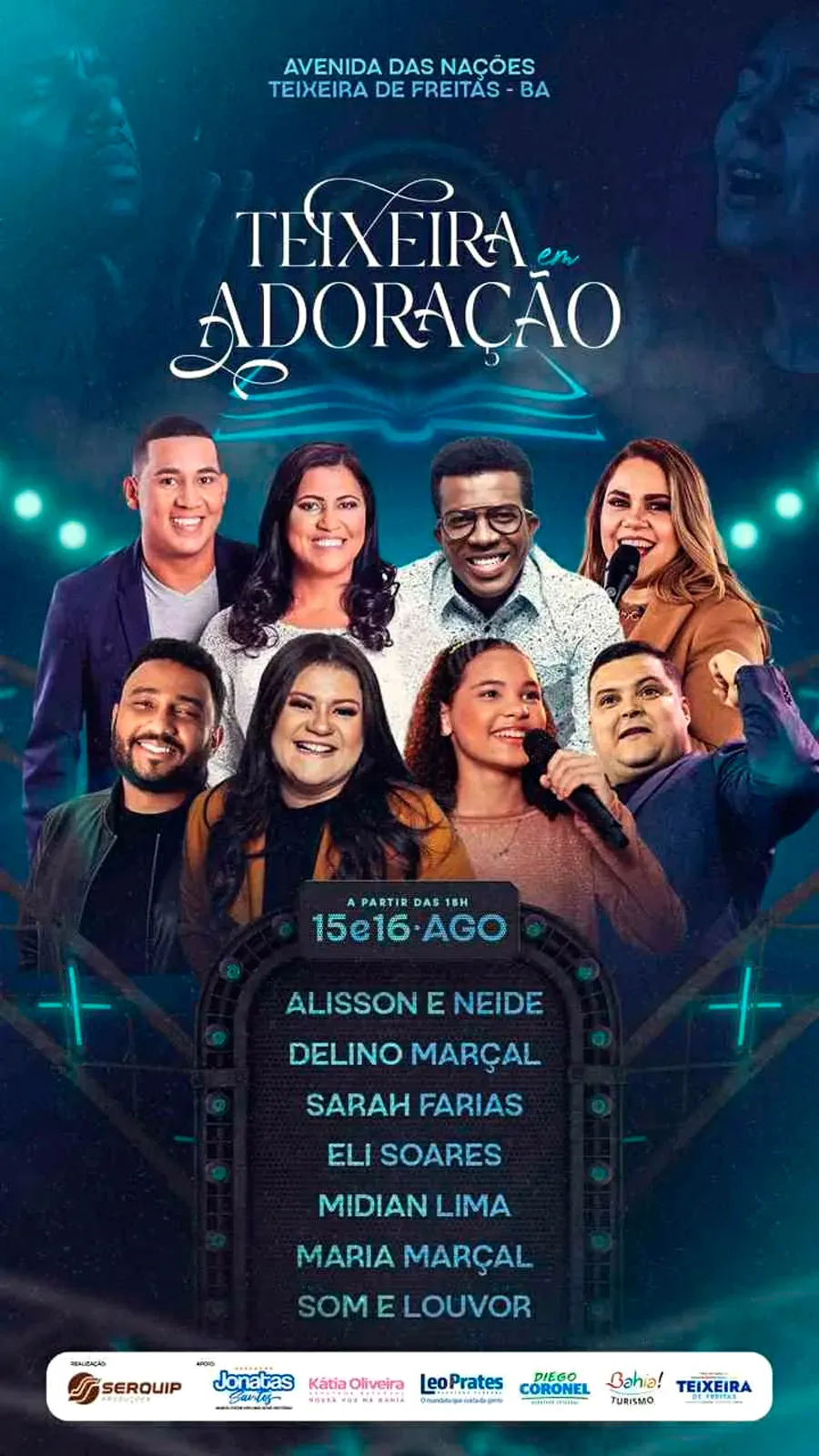 Grandes nomes da música cristã confirmados no “Teixeira em Adoração”