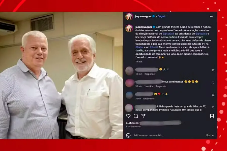 Everaldo Anunciação, vice-presidente do PT, morre aos 65 anos