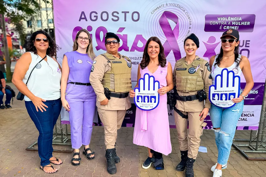 Prefeitura de Medeiros Neto se une em Caminhada de Conscientização pelo Agosto Lilás