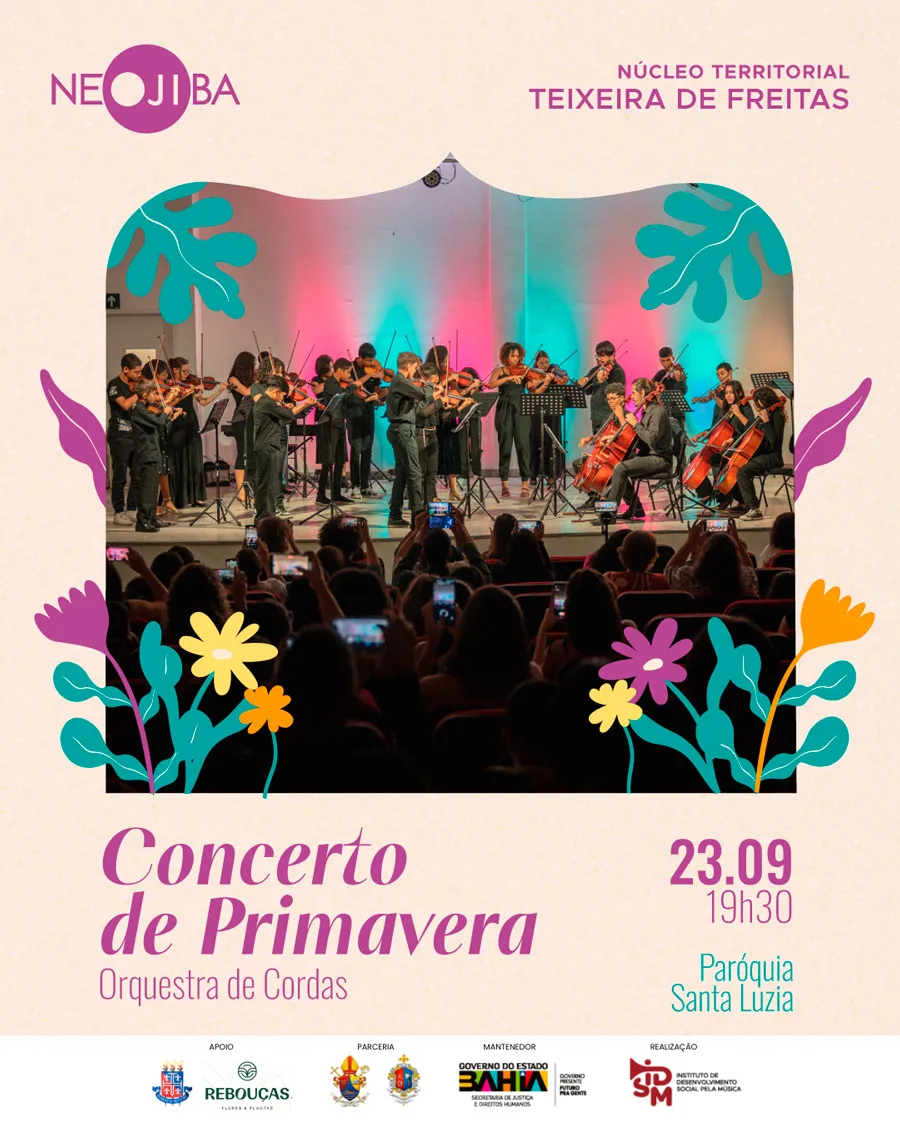 Primavera em Harmonia: NEOJIBA realiza seu primeiro Concerto de Primavera