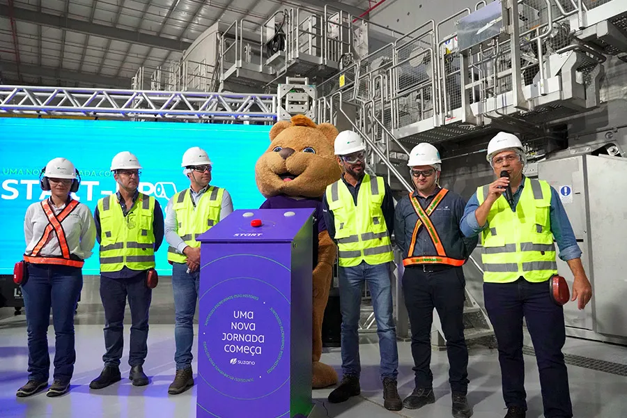 Suzano dá start up à fábrica de papel higiênico em Aracruz e fortalece polo industrial capixaba