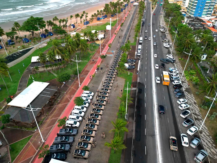 Estado reforça segurança com mais de 120 viaturas em Salvador, RMS e interior
