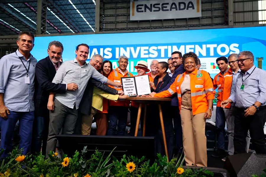 Em Maragogipe, Jerônimo e Lula concretizam retomada de investimentos na indústria naval e energética da Bahia