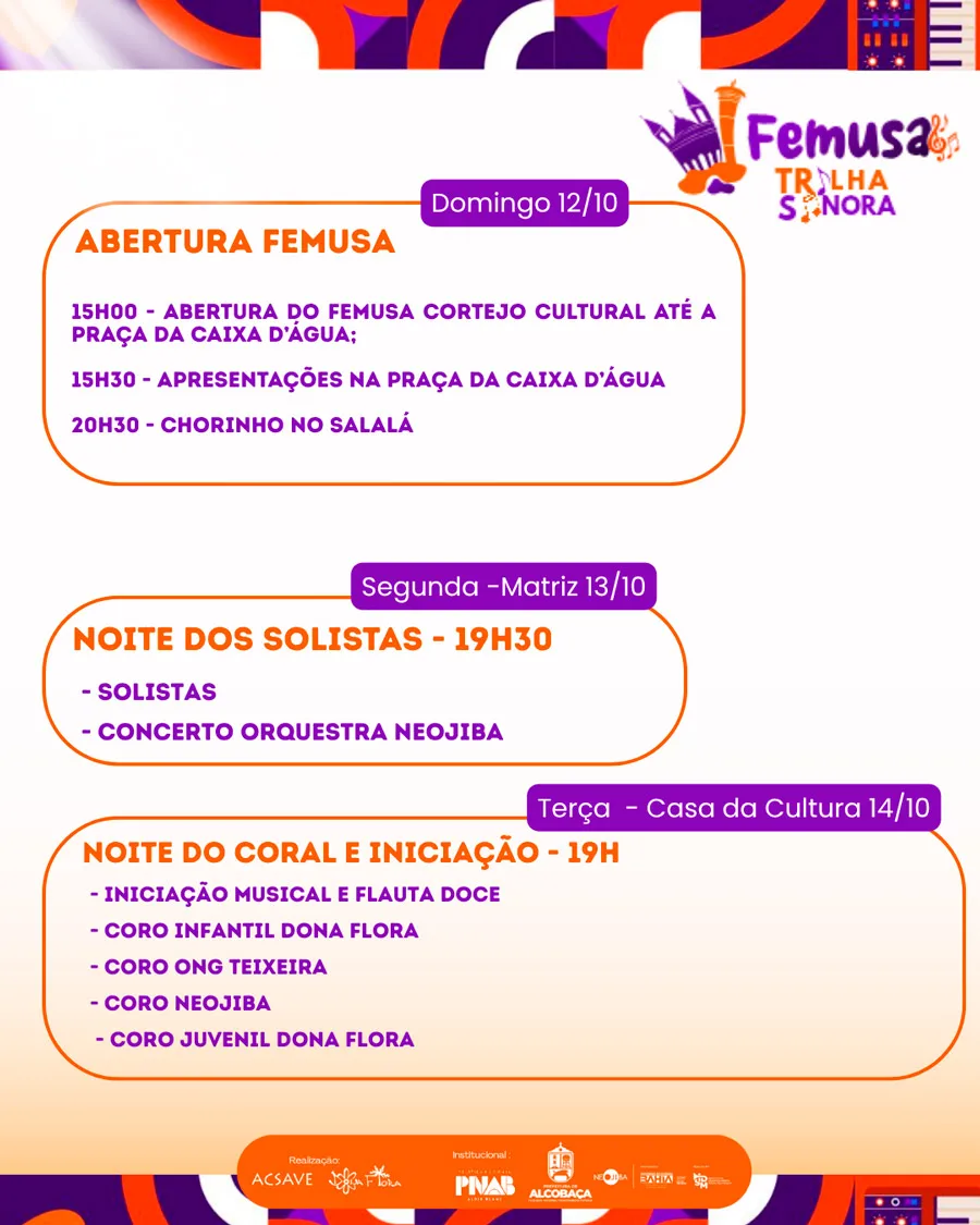 Alcobaça dá o tom: 8º FEMUSA celebra a força da música instrumental baiana