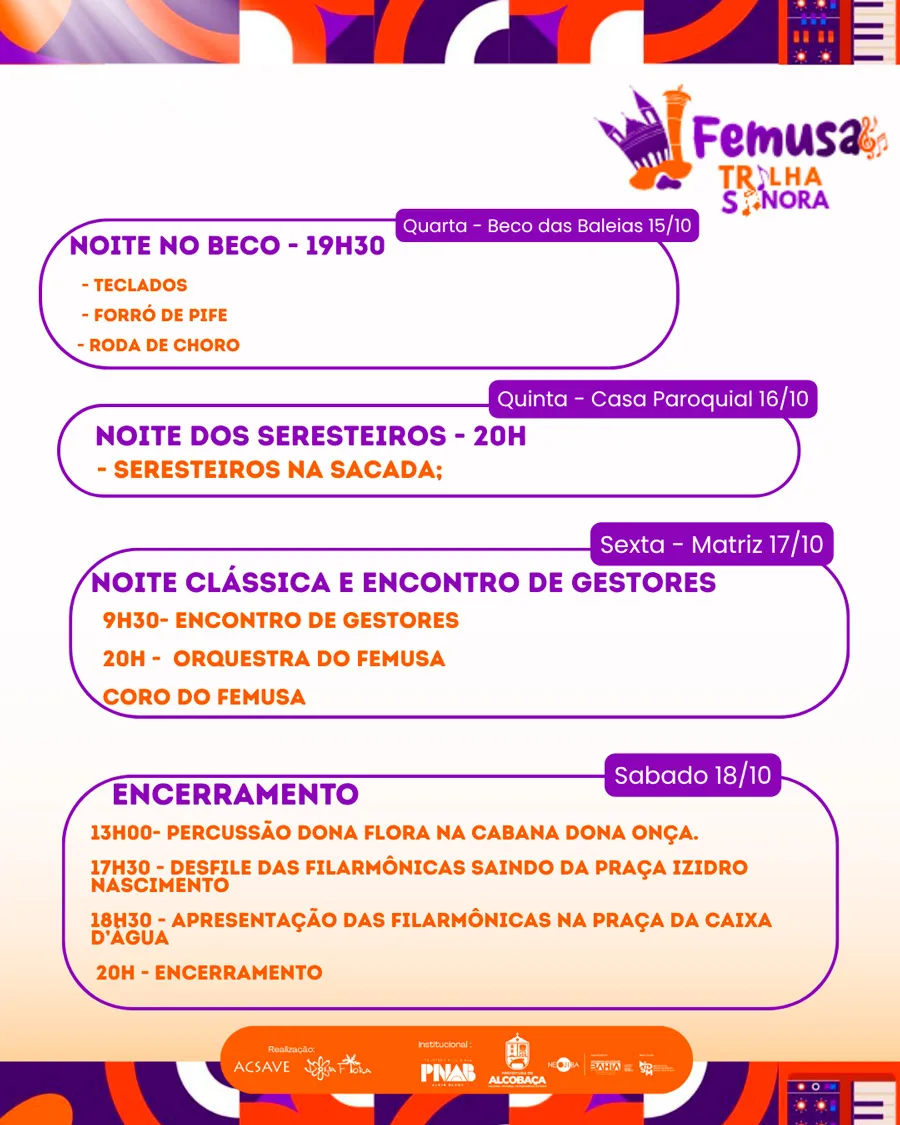 Alcobaça dá o tom: 8º FEMUSA celebra a força da música instrumental baiana