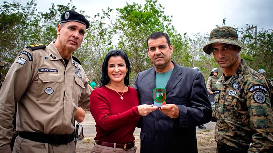 Prefeita Luciana Machado participa da Troca de Comando da CIPPA Mata Atlântica