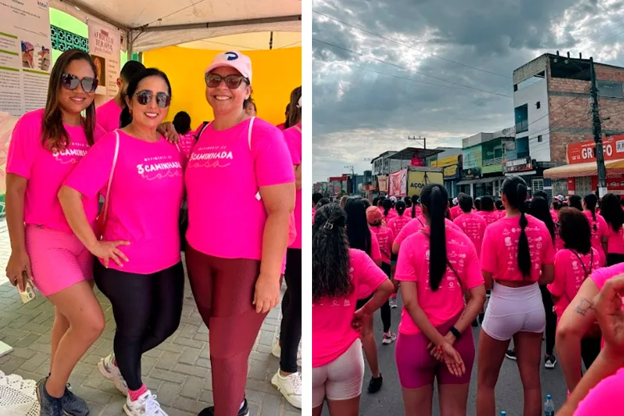 3ª Caminhada Rosa em Posto da Mata reforça prevenção ao câncer de mama com apoio da Prefeitura