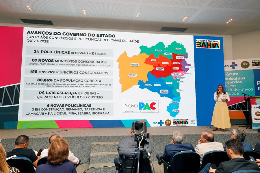 Governo do Estado anuncia novos investimentos na saúde regional e entrega 85 veículos durante o 2º Fórum dos Consórcios Governo do Estado anuncia novos investimentos na saúde regional e entrega 85 veículos durante o 2º Fórum dos Consórcios