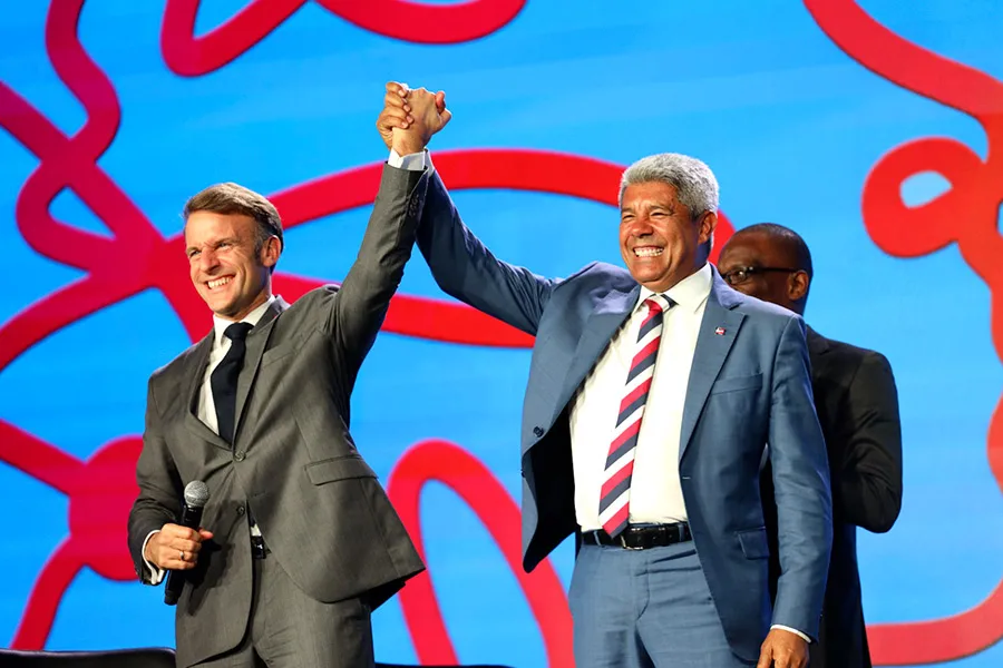 Jerônimo Rodrigues, Margareth Menezes e Emmanuel Macron abrem Festival Nosso Futuro Brasil–França, no Museu de Arte Moderna da Bahia