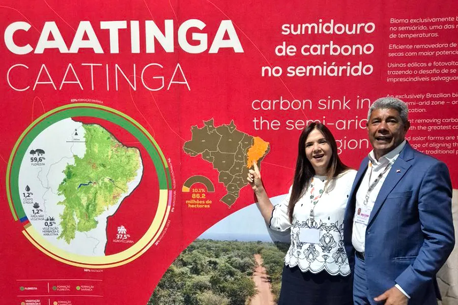 Jerônimo apresenta experiências da Bahia em transição energética e articula parcerias na COP30