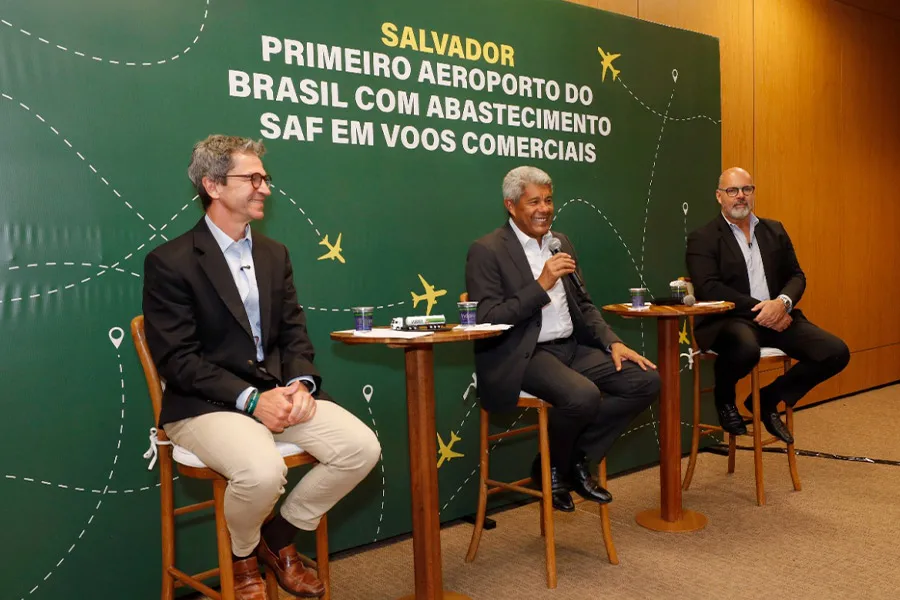 Bahia lança primeira operação regular de voos abastecidos com combustível sustentável de aviação na América Latina