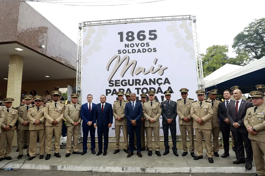 Bahia forma 1.865 novos soldados para reforçar a segurança pública