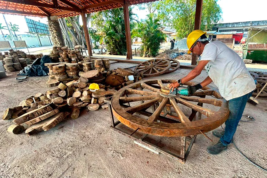 Obras no Centro de Cultura Amélio Amorim chegam a 70% e resgatam memória afetiva de Feira de Santana
