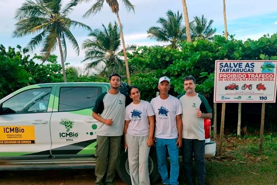 Mucuri fortalece parceria com Centro TAMAR para proteção das tartarugas marinhas